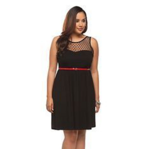 Torrid Dresses & Skirts - Black Mesh Torrid Babydoll Dress